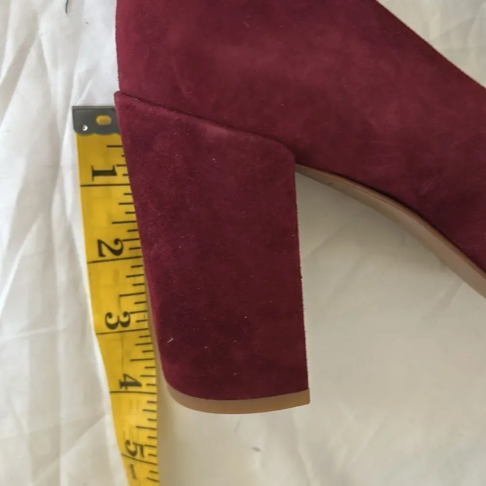 Kenneth Cole Margaux Pointed Toe Block Heel Pumps, size 8.5, color is Brick, NWT_8